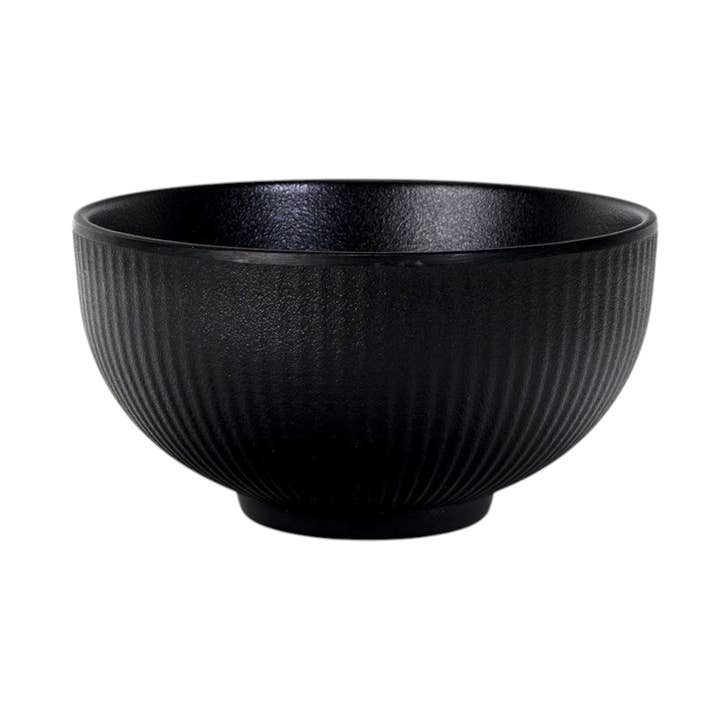 Ciotola da 6,5" Tokusa Nera Serie Melamina (10/40) per la vendita all'ingrosso da parte di Urban Tokyo