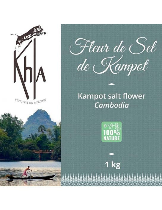 Khla - L'épicerie du Mékong - Wholesale Salt - Kampot Salt Flower - Premium - 1kg1