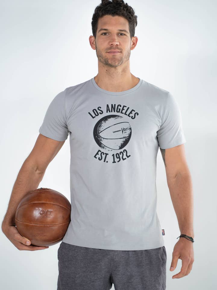 Voit - Wholesale Screen Printed T-Shirt - Men's - Voit, 1922 Legacy Collection, 100% Cotton Vintage Basketball Print T-Shirt (Wholesale)4