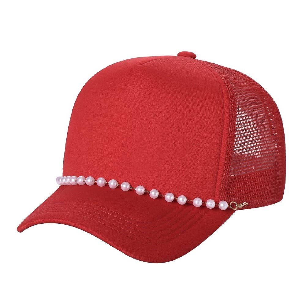 DOBBI - Wholesale Trucker Hat - Women's - Trucker Mesh Pearl Caps1