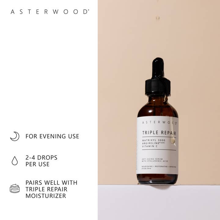 Asterwood - Wholesale Facial Serum/Concentrate - Triple Repair Matrixyl 3000 + Argireline + Vitamin C Serum5