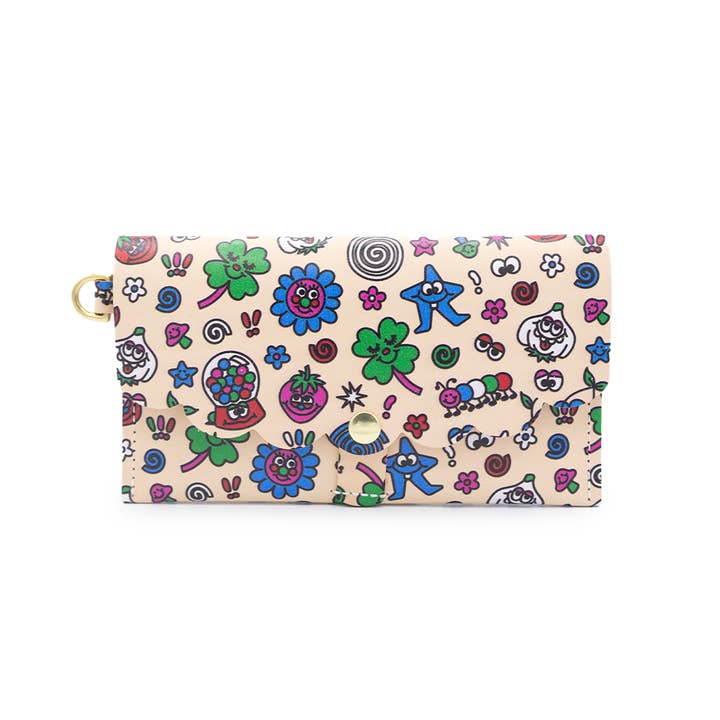 Fun House - Daisy Wallet for wholesale by Glad & Young Studio