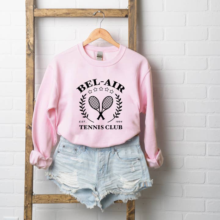 Olive And Ivory Wholesale - Vendita all'ingrosso Felpa stampata - Donna - Bel Air Tennis Club | Felpa | California