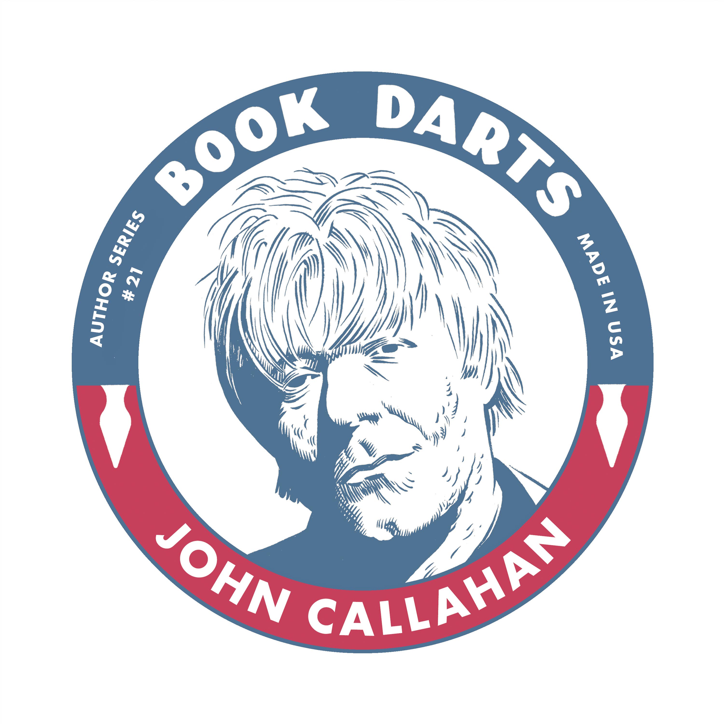 Book Darts - Wholesale Bookmark - Tin Book Dart - Author Series #21 - John Callahan0
