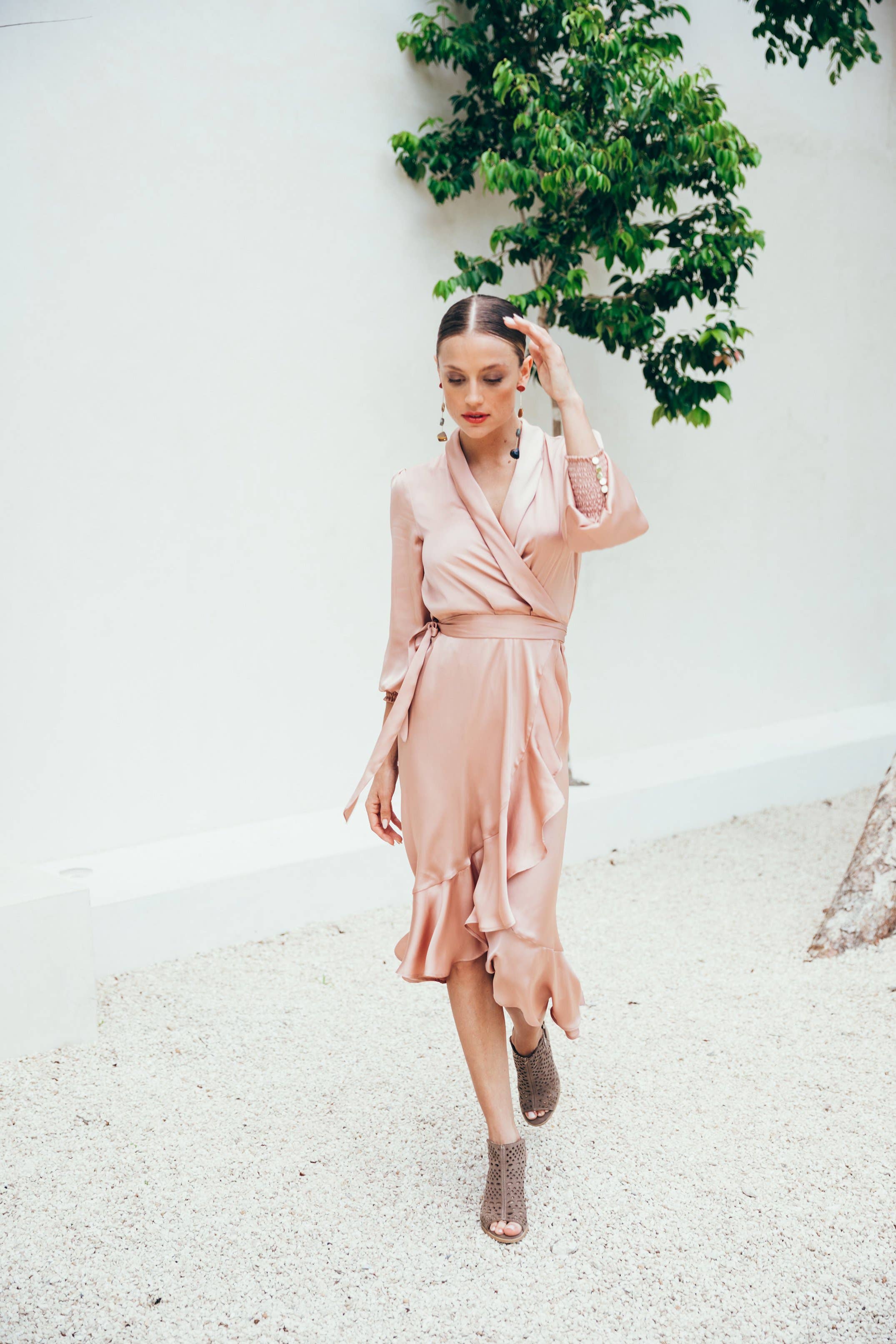 Sukiso - Venta al por mayor Vestido - Mujer - Vestido cruzado Emma en rosa5