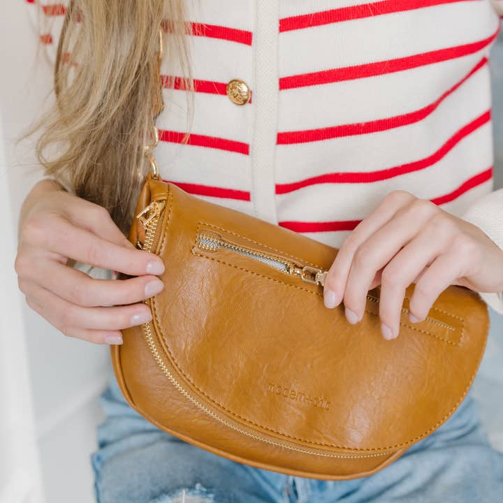 modern and chic - Wholesale Belt Bag - Women's - Holly Foldover Satchel Crossbody Belt Bag8