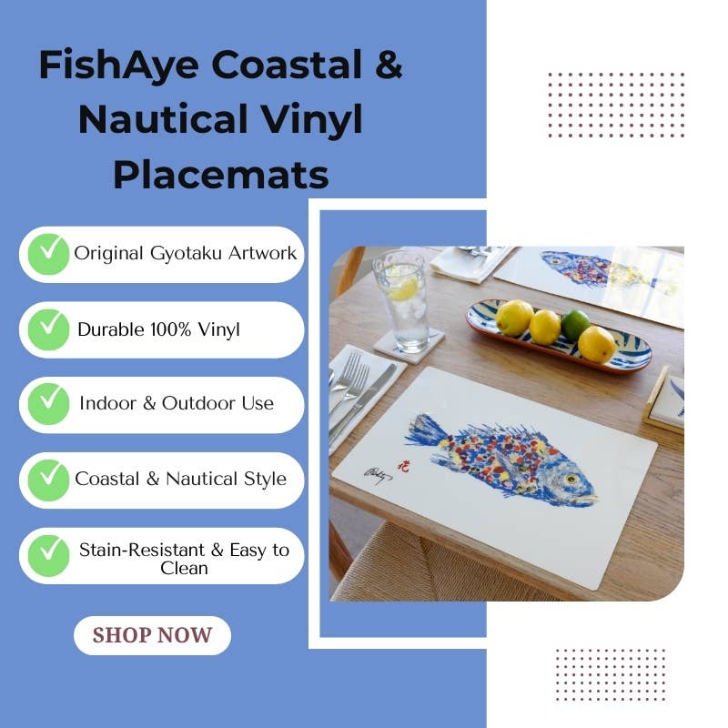 Fish Aye Trading - Wholesale Placemat - Red Snapper Placemat | Beach House1