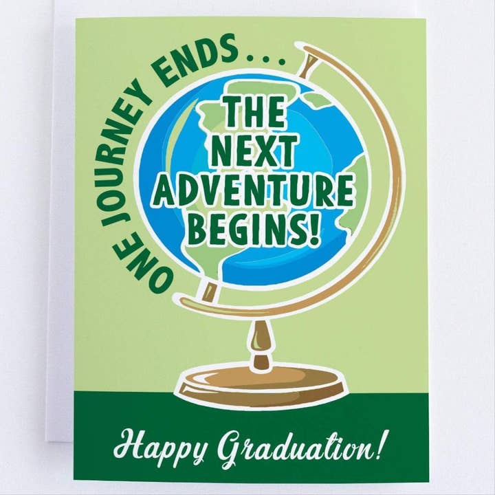 One Journey Ends, The Next Adventure Begins. Happy Graduation! - Graduation Congratulations Card for wholesale by CardCraft