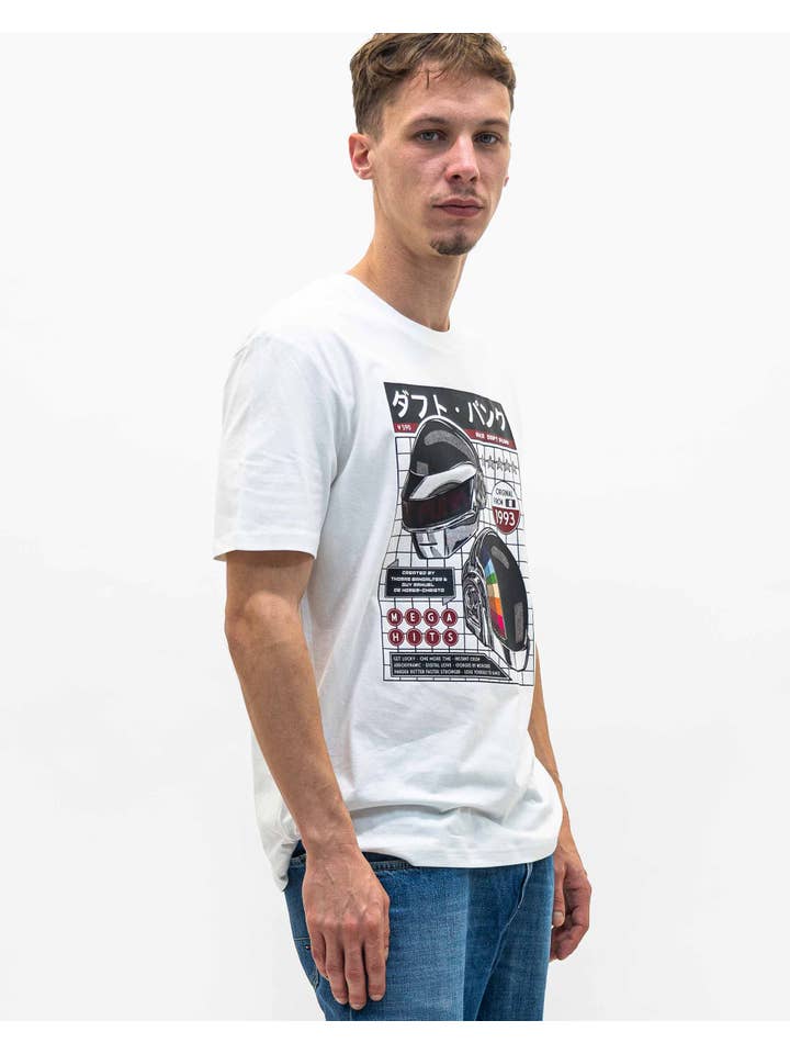 Off white Daft Punk Japan T-Shirt - Retro Music Design T-Shirt for wholesale on Faire2