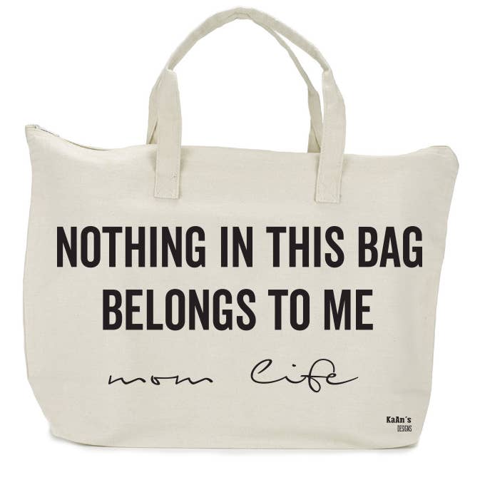 Big Bag Weekender Tote Bag - Intet i denne taske tilhører mig™ (lærred) for engroshandel hos KaAn's Designs