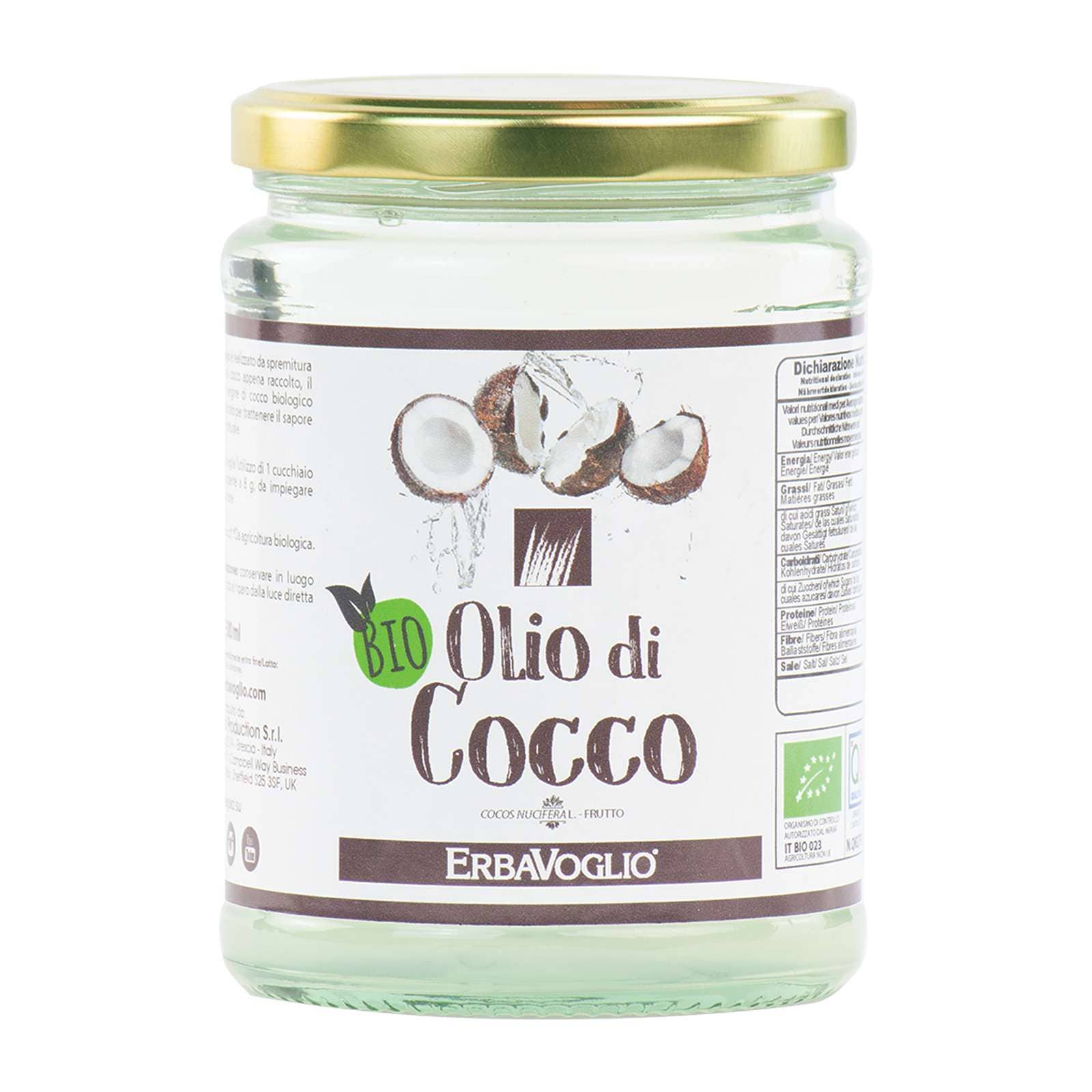 Erbavoglio - Wholesale Cooking Oil - Organic Coconut Oil0