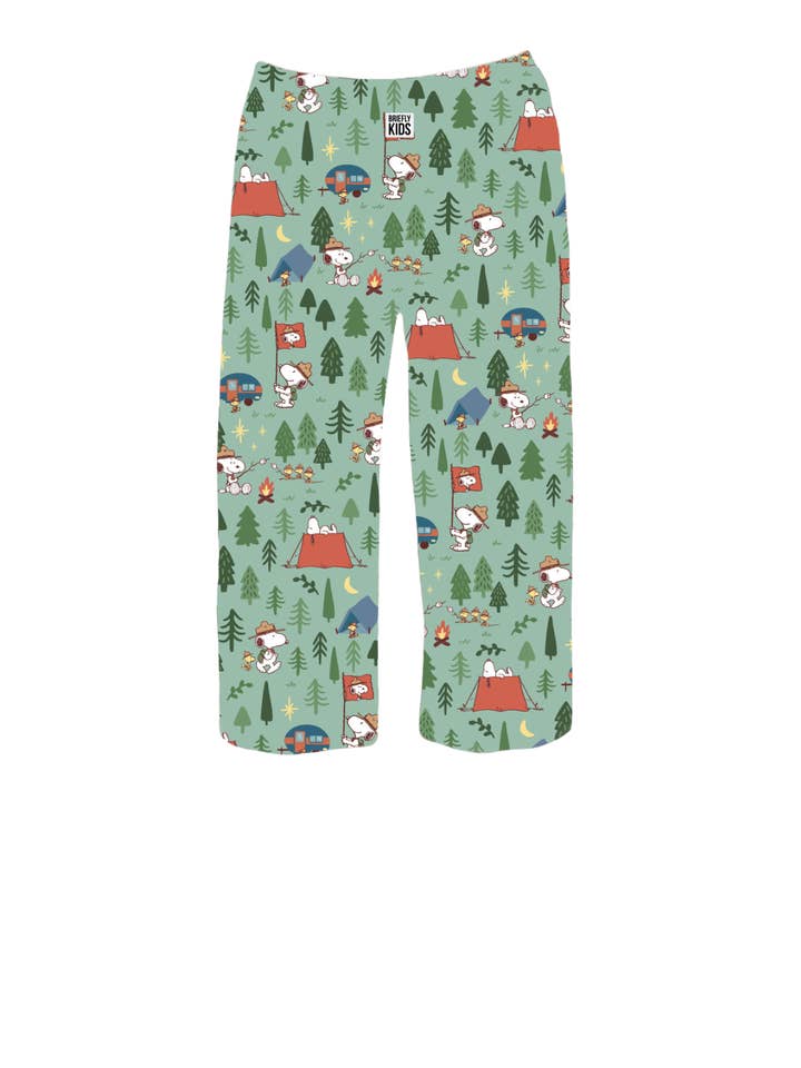 BRIEF INSANITY - Wholesale Sleepwear Bottom - Kids - Briefly Kids | Snoopy Camping All Over Lounge Pants0
