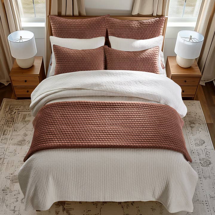 Levtex Home - Wholesale Bedding Pillowcase/Sham - Velvet Stitch Euro Sham | Set of 2