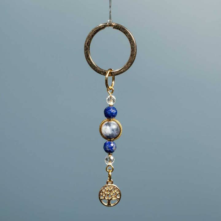 Lithotherapy keychain no. 6: intuition and clairvoyance for wholesale by DEKODACC