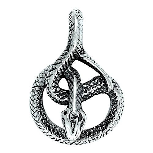 Pendentif Serpent 3D Solide en Argent 925 pour la vente par Silver Jewellery Cavern Wholesale