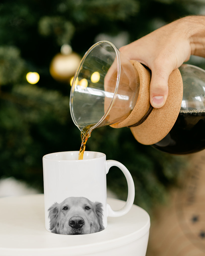 Perkie Prints - Wholesale Coffee Mug - Peeking Golden Retriever 1 Mug2