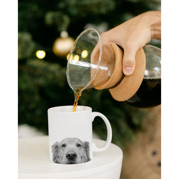 Perkie Prints - Wholesale Coffee Mug - Peeking Golden Retriever 1 Mug2