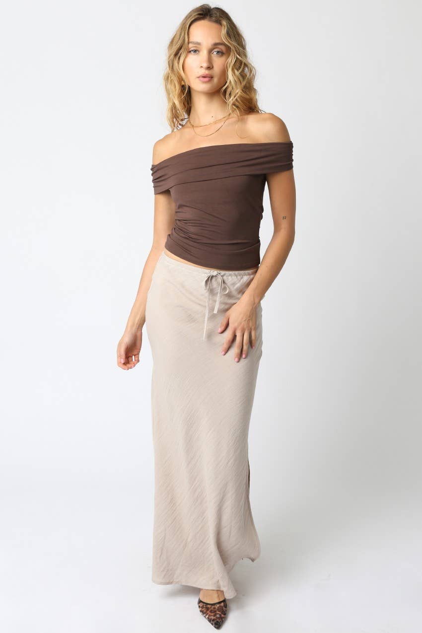 Olivaceous - Wholesale Knit Top - Women's - Leslie Off Shoulder Top26