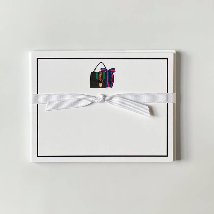 Ribbon Bag - Flat Note Cards for wholesale by Georgetown Paperie