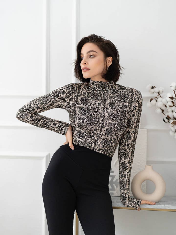 ROLLNECK BODYSUIT H41-P1 for wholesale by Oh!Zuza