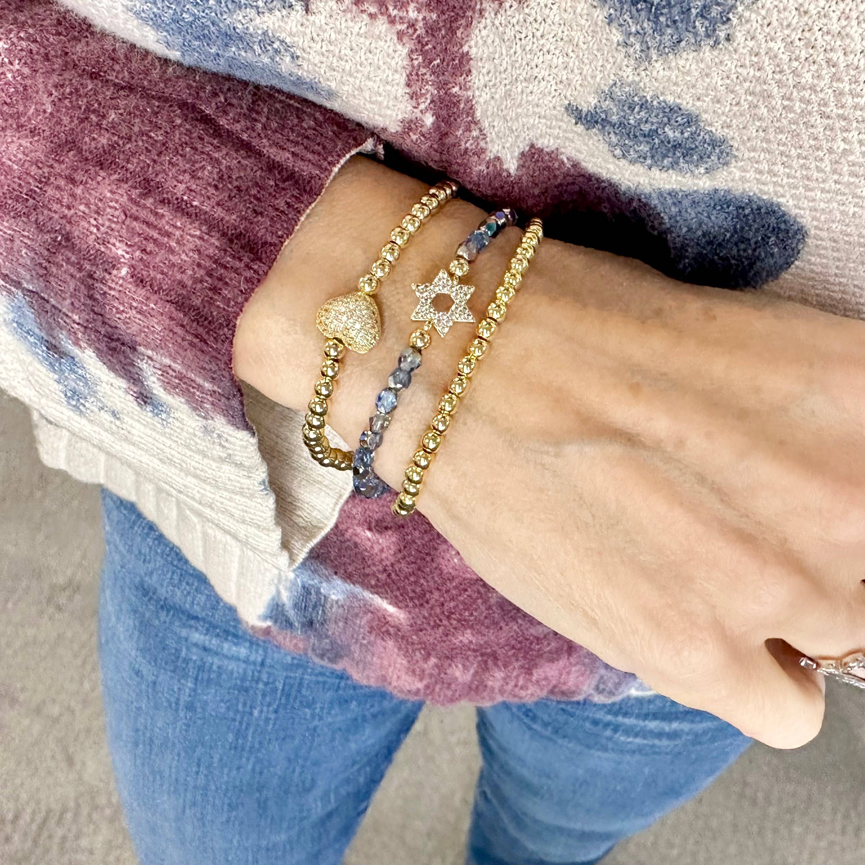 Love, Lisa - Wholesale Beaded Bracelet - Madison Star of David Bracelet8