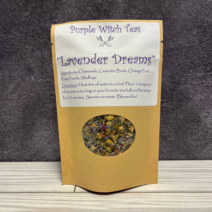 Lavender Dreams -Floral Herbal Sleepytime Tisane for wholesale by Purple Witch Teas LLC