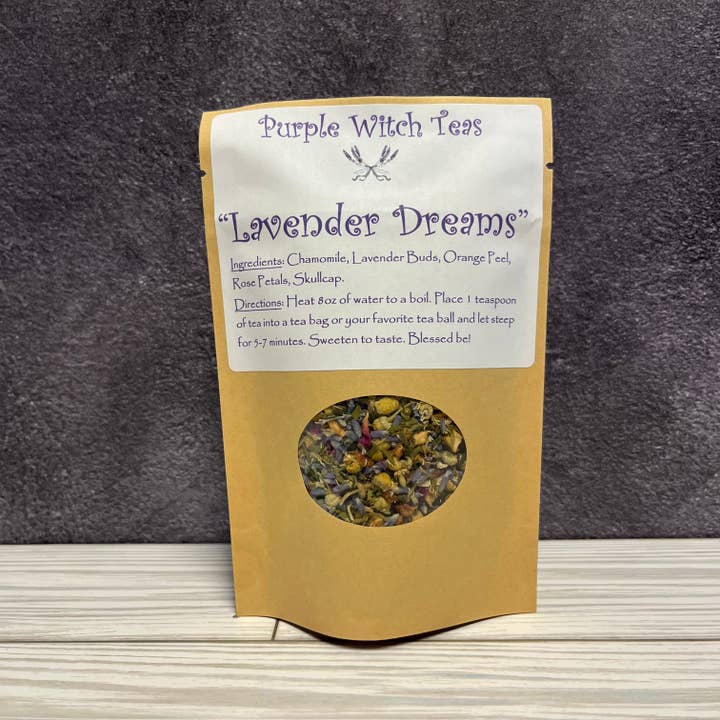 Purple Witch Teas LLC - Wholesale Loose Tea - Lavender Dreams -Floral Herbal Sleepytime Tisane