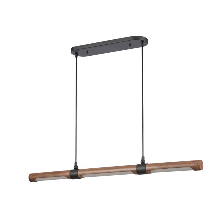 Matte Black Wyatt 40.5'' Wide Integrated LED Linear Chandelier for wholesale on Faire6