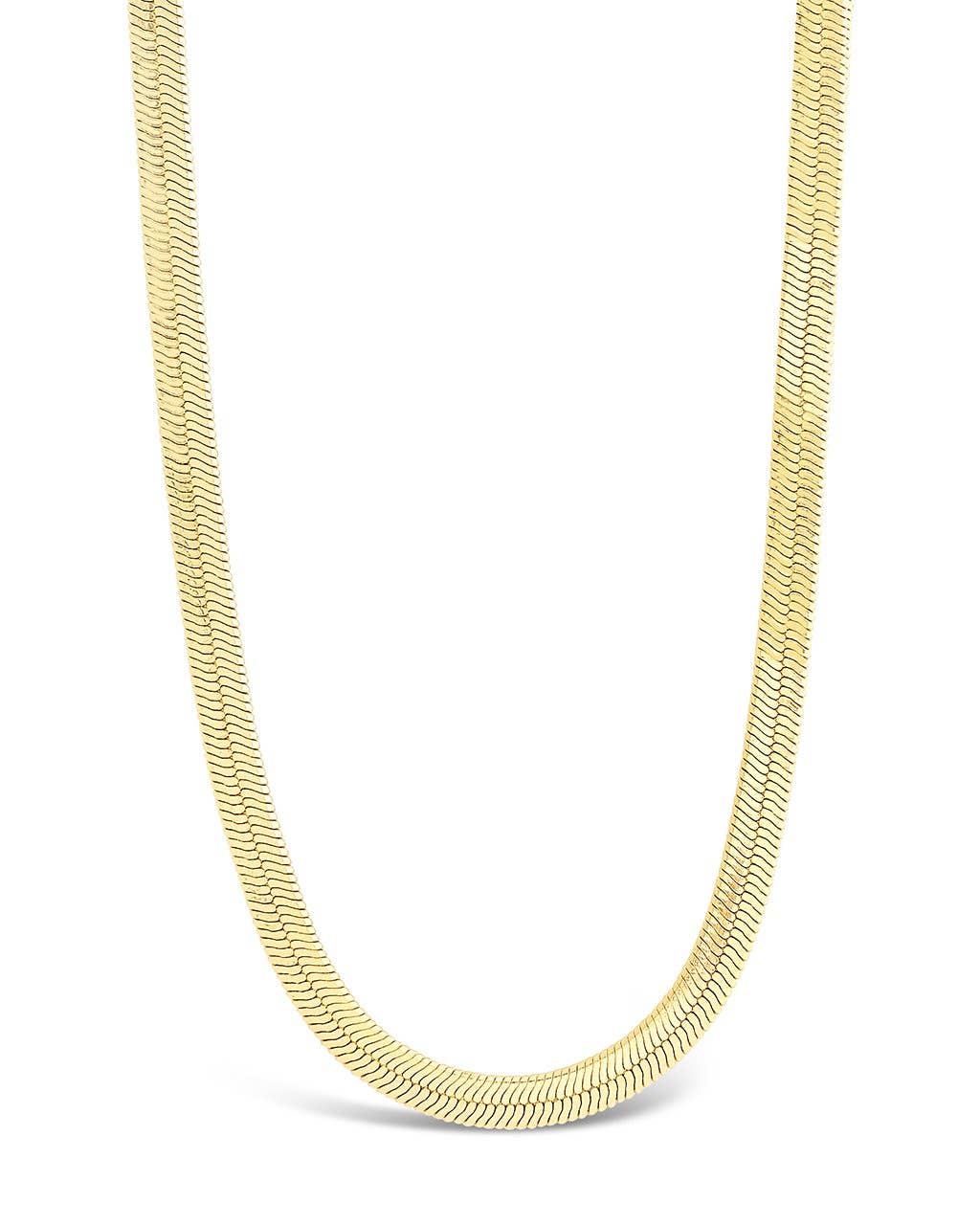 Sterling Forever - Wholesale Link & Chain Necklace - Herringbone Chain Necklace0