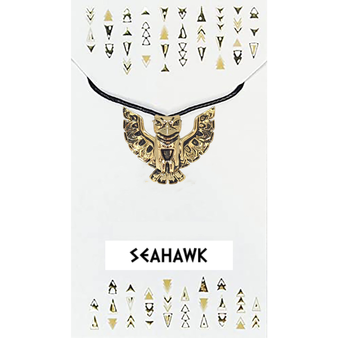 My Totem Tribe - Vendita all'ingrosso Collana con ciondolo/pendaglio - Collana con Perline Tribali del Mio Animale Totem Spirito di Tribù Seahawk11