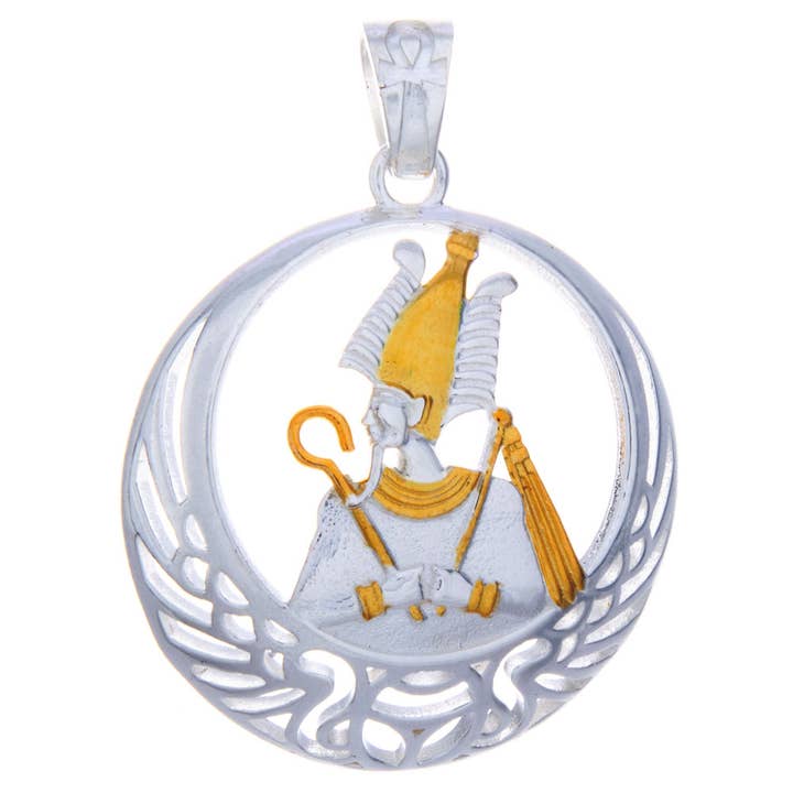 Vergoldeter ägyptischer Anhänger Osiris-Success für den Großhandel von Kheops BLJ Jewelry