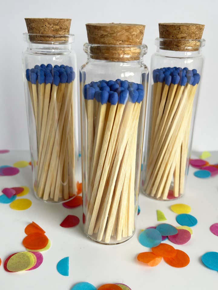 Cerillas grandes y lujosas de color azul real para venta al por mayor de Chateau Bo