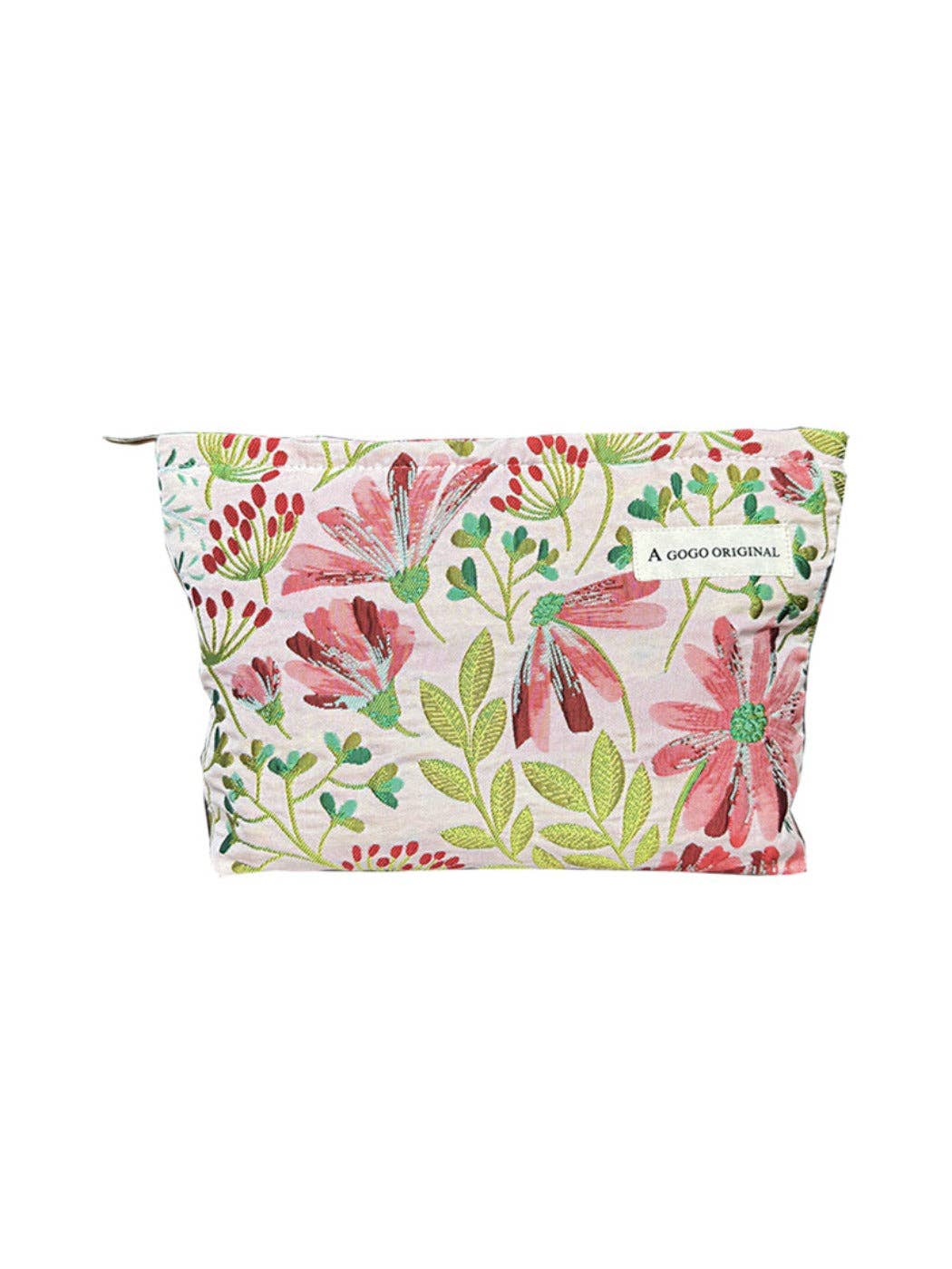 Funkyrel® Atzbranding Limited – wholesale Make-up/cosmetic bag – Cosbai – Retro Floral Embossed Canvas Makeup Bag2