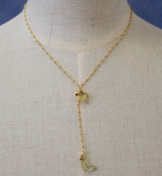 a.v. max - Wholesale Halskettinghanger - Over The Moon Stone Y-hals|Labradoriet|Citroen|Chalcedoon|WRM3