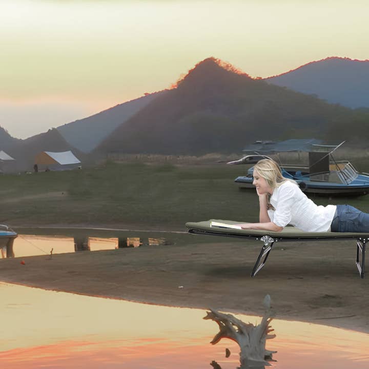 39F Inc. - Wholesale Bed - 5-Angle Adjustable Folding Camping Cot with Cushion&Carrybag1