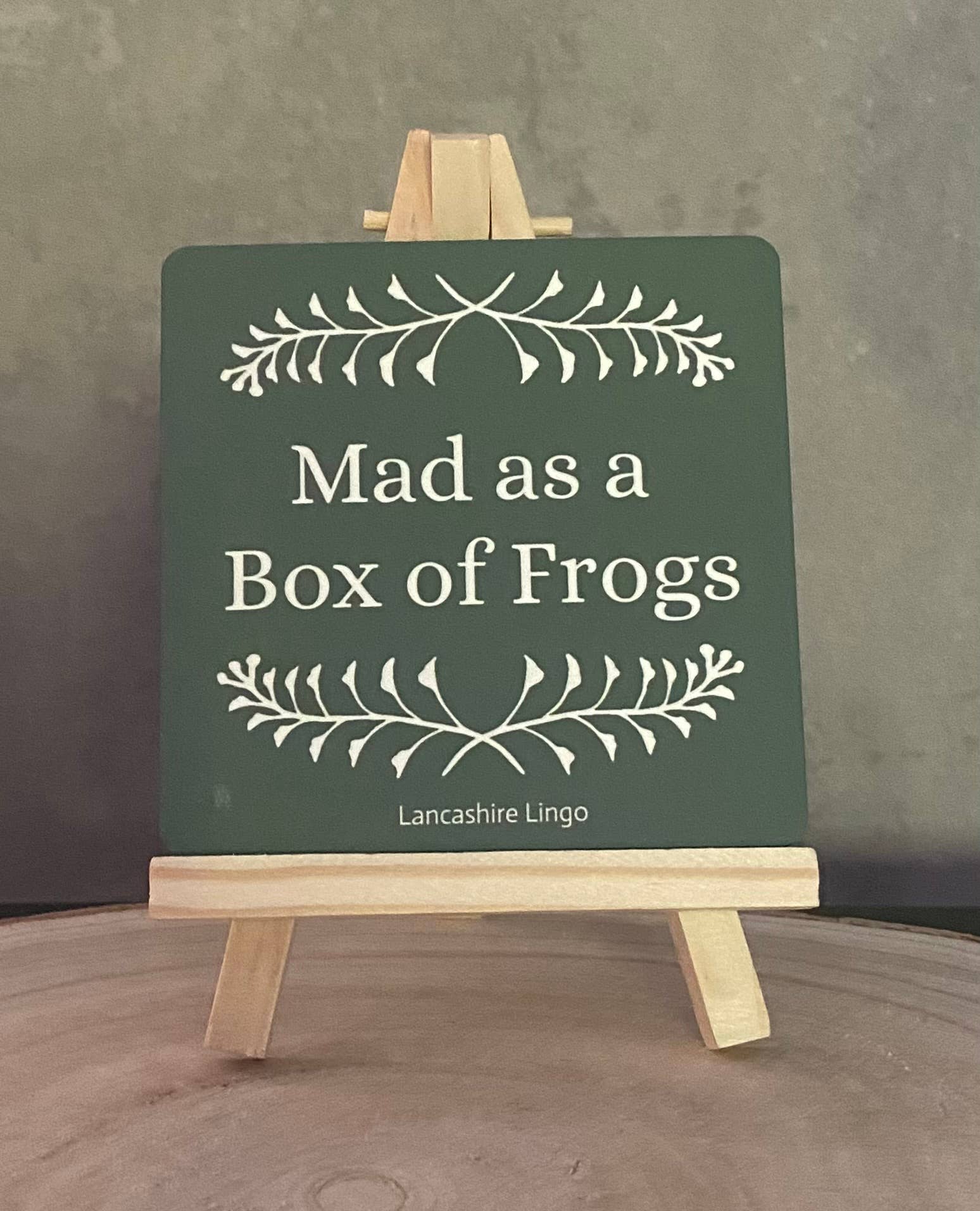 By Erin Cards and Gifts Ltd – wholesale Coasters – Drinks Coaster By Erin Lancashire Lingo - Mad as a Box of...