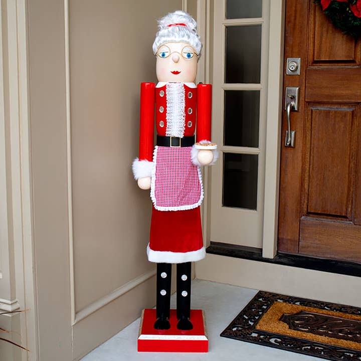 GIANT Nutcracker Mrs. Claus Statue by Prime Retreat for wholesale by BestNest Inc