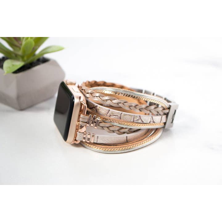 Hipster Row - Wholesale Watch Band/Strap - Women's - Sloane Leather Apple Watch Band