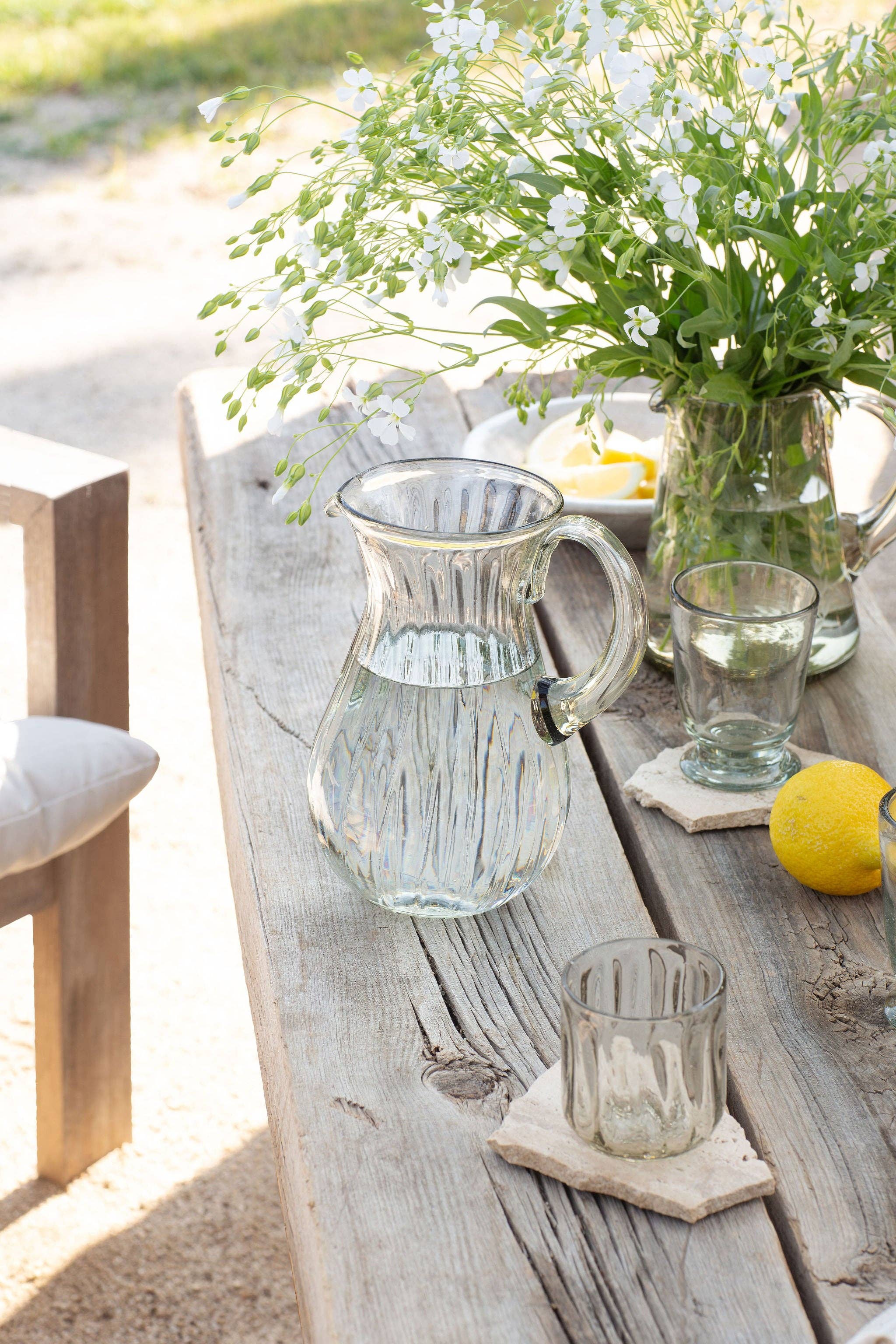 Villa Lua Home - Wholesale Drinking Glass/Cup - Handblown Fluted Tumbler1