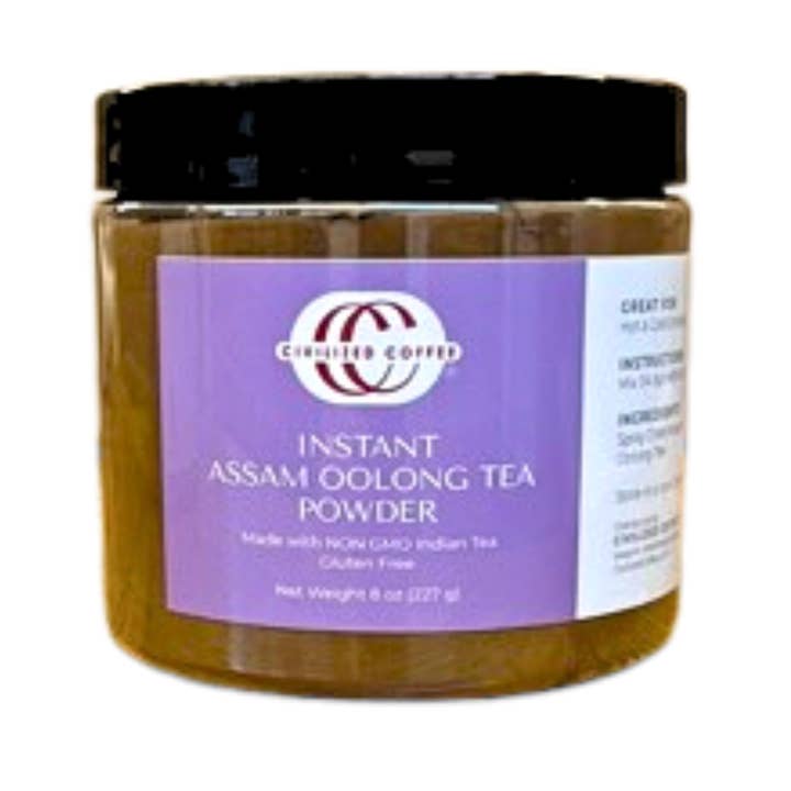 Civilized Coffee - Wholesale Loose Tea - Instant Assam Oolong Tea Powder for Hot & Iced Tea (8 oz)Â