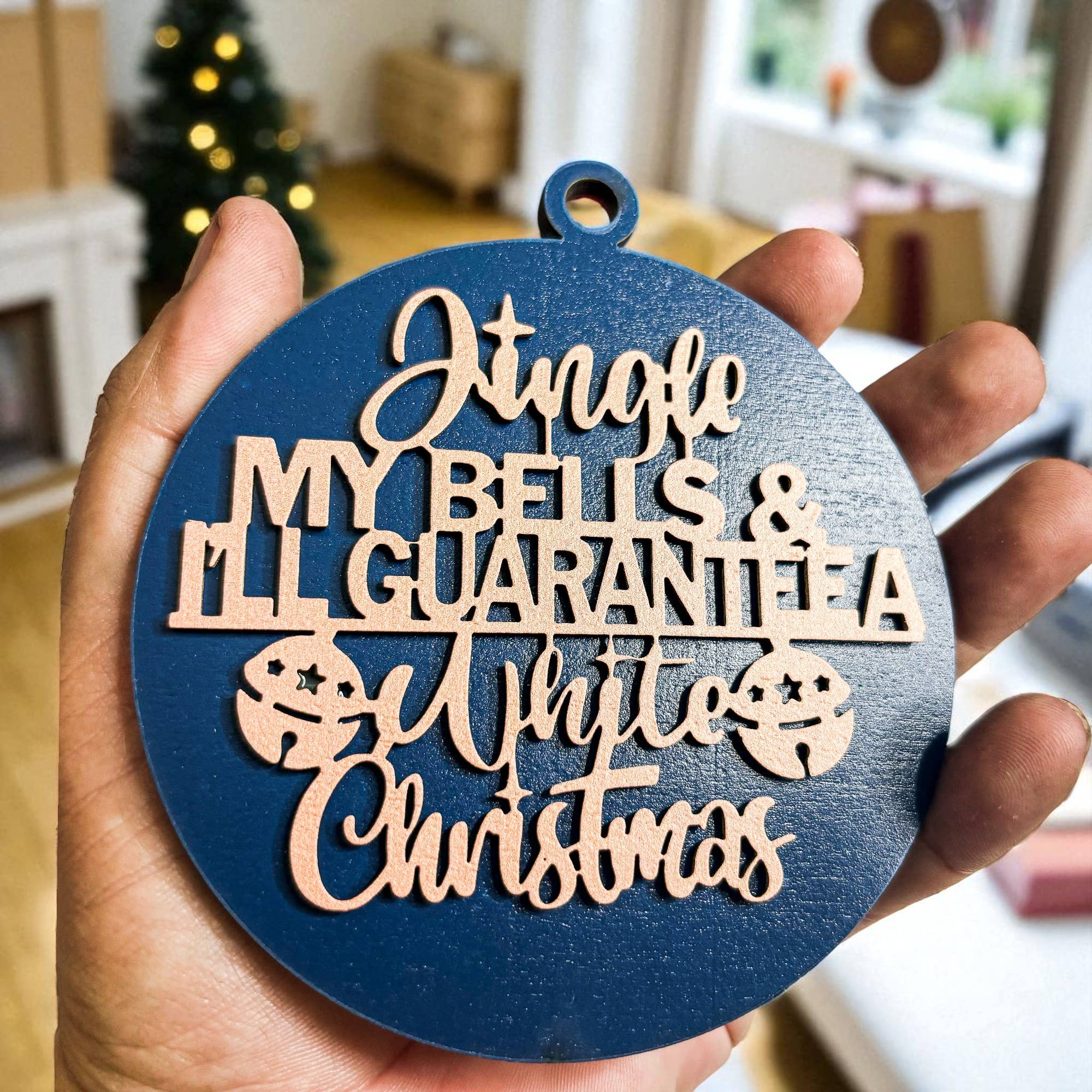 Gia Roma - Wholesale Ornament - Hanging Christmas Decor + Handmade Wooden Ornament Funny102