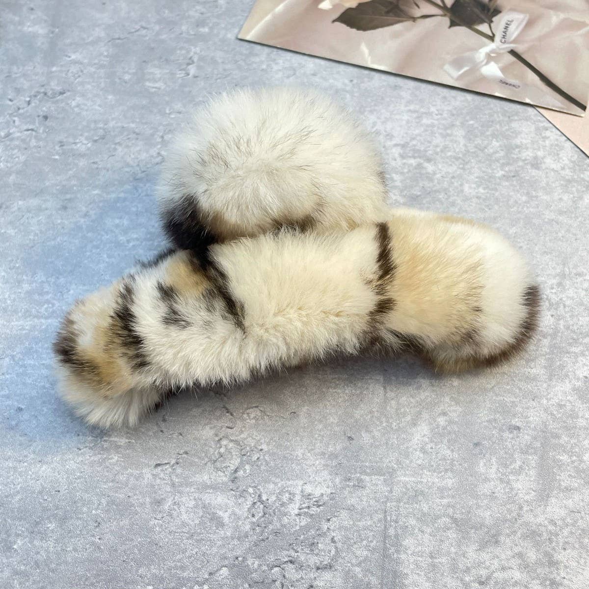 ACCITY - Wholesale Hair Clip - Women's - Rex Rabbit Fur Claws - Elegant Mixed Color Clips_CWASC159176