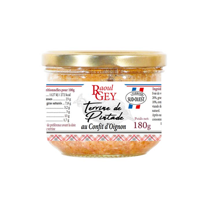 Guinea Fowl Oign terrine. 180 g - Raoul Grey - 56011 for wholesale by Maison RGEY