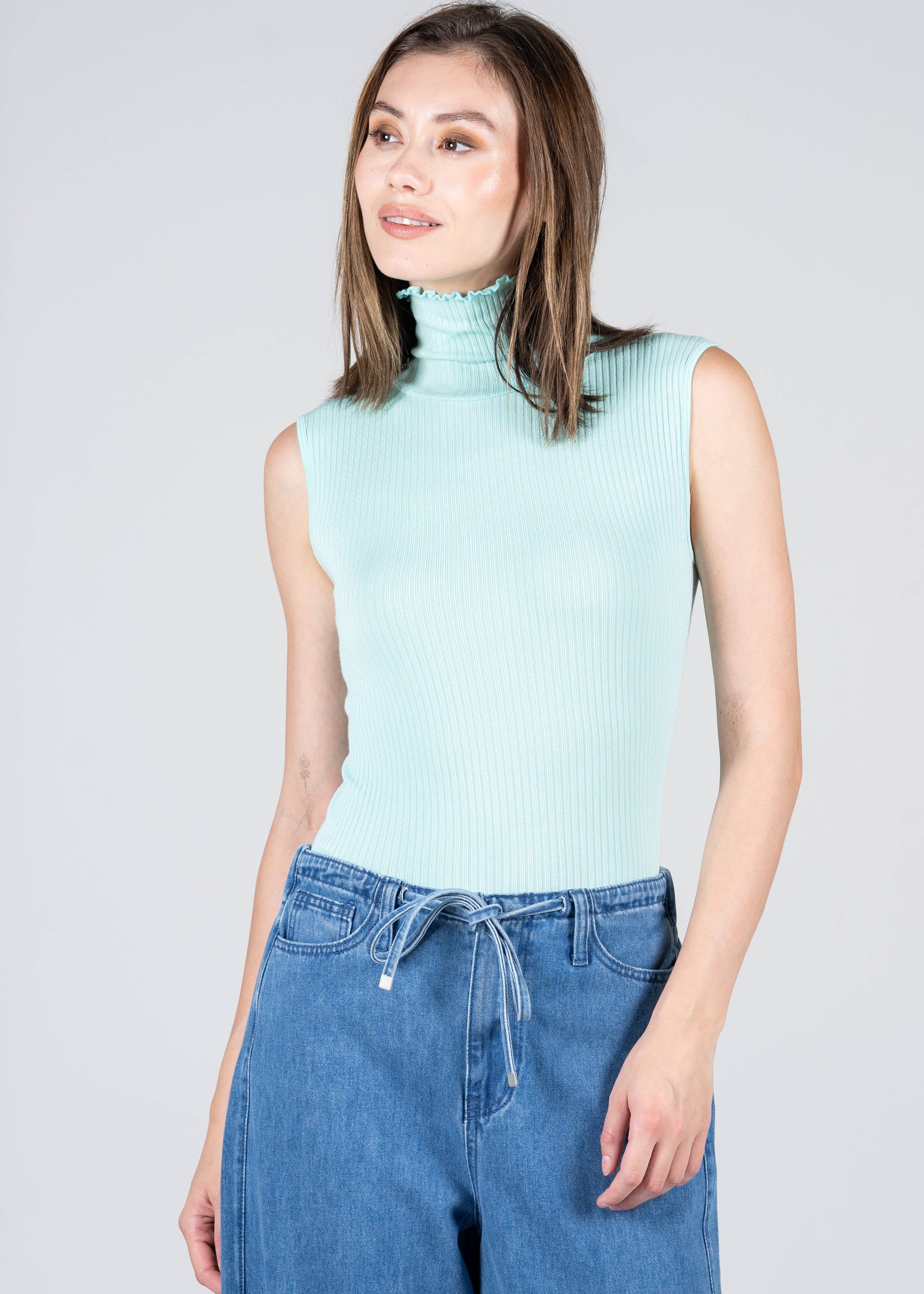 C'est Moi Clothing Co - Wholesale Gebreide top - Dames - Naadloze rib S/MINder TN Top- CERT10090