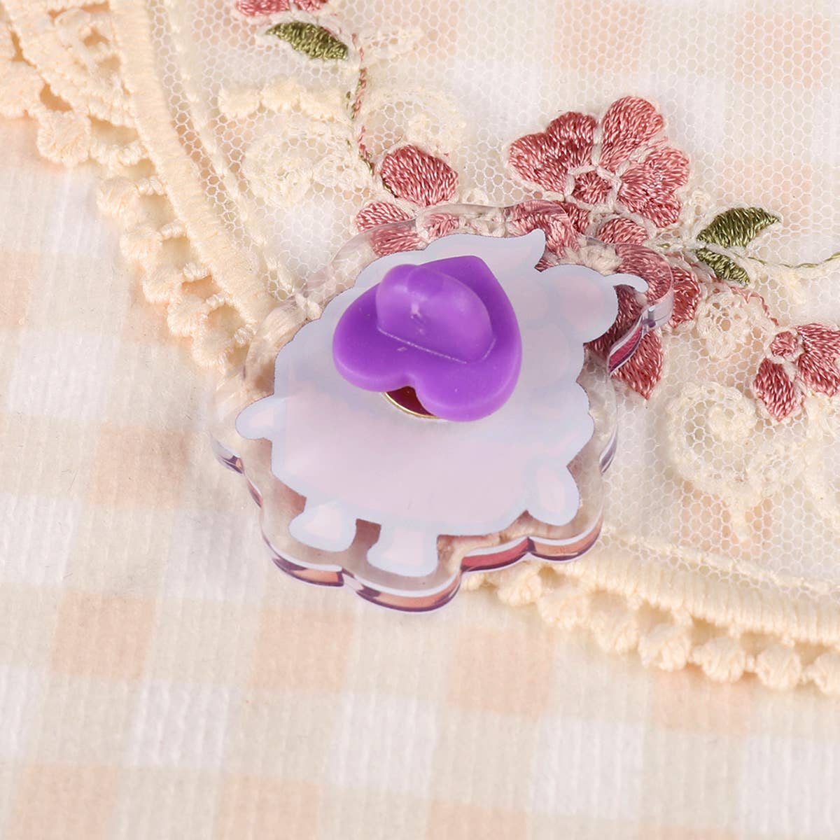 Mona Mauve • Silly Art! – wholesale Lapel pin/button – Cupcake Cat Pin | Snack Cats Collection | 40mm Acrylic Badge5