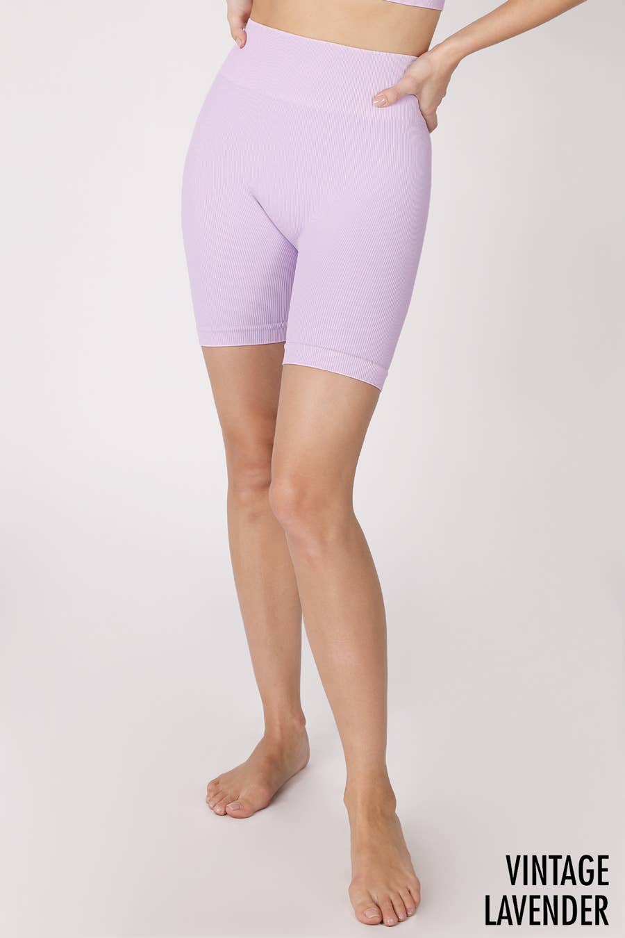 NIKIBIKI - Wholesale Athletic Shorts - Women's - NB8055 - Vintage Ribbed Highwaist Biker Shorts23