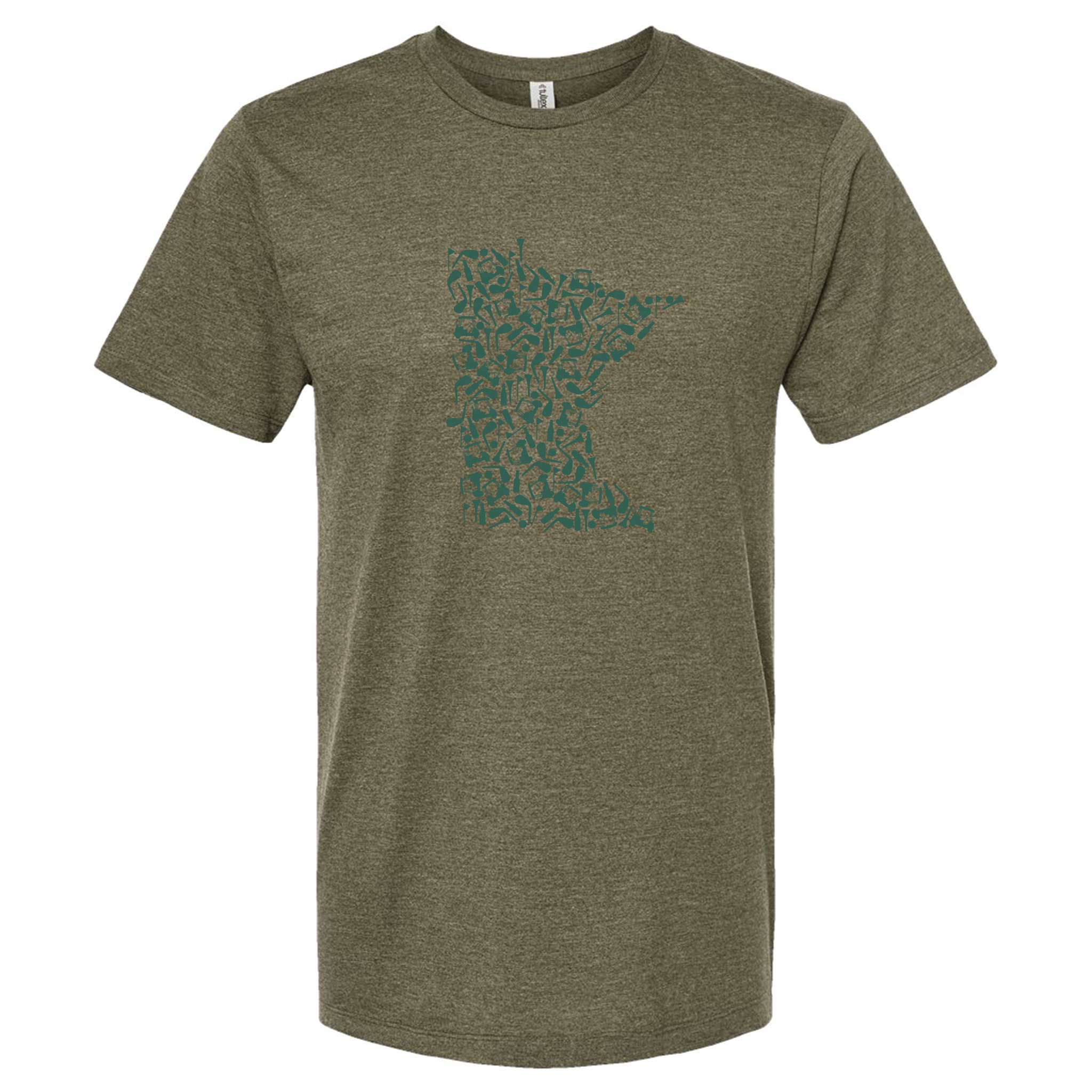 Minnesota Awesome – wholesale Screen printed t-shirt – unisex – Golf Icons Minnesota T-Shirt3