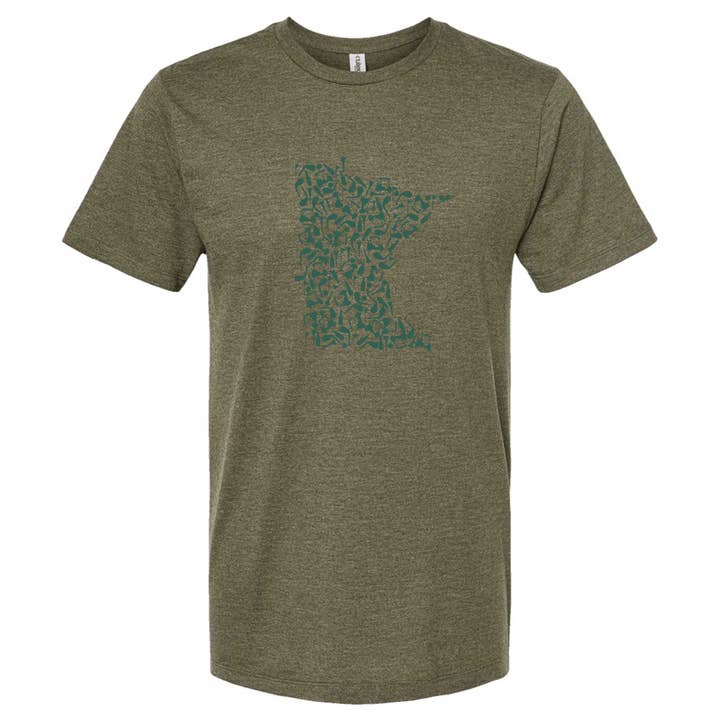 Minnesota Awesome – wholesale Screen printed t-shirt – unisex – Golf Icons Minnesota T-Shirt3