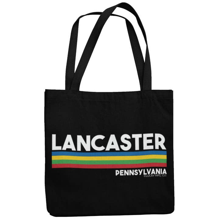 Bolso de mano Lancaster con rayas de cuatro colores para venta al por mayor de Lucky Mfg. Co.