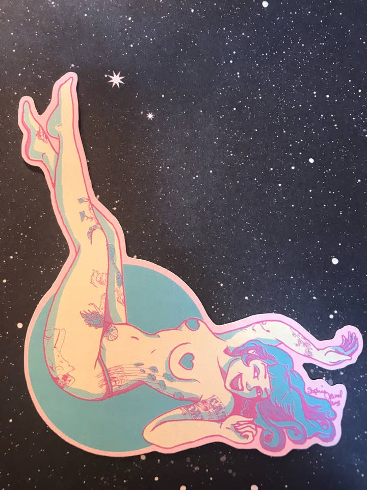 Pinup Stickers for wholesale by Sophie Jewel Art